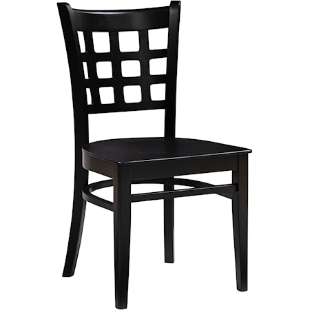 Contemporary Lola Black Wood Dining Chair