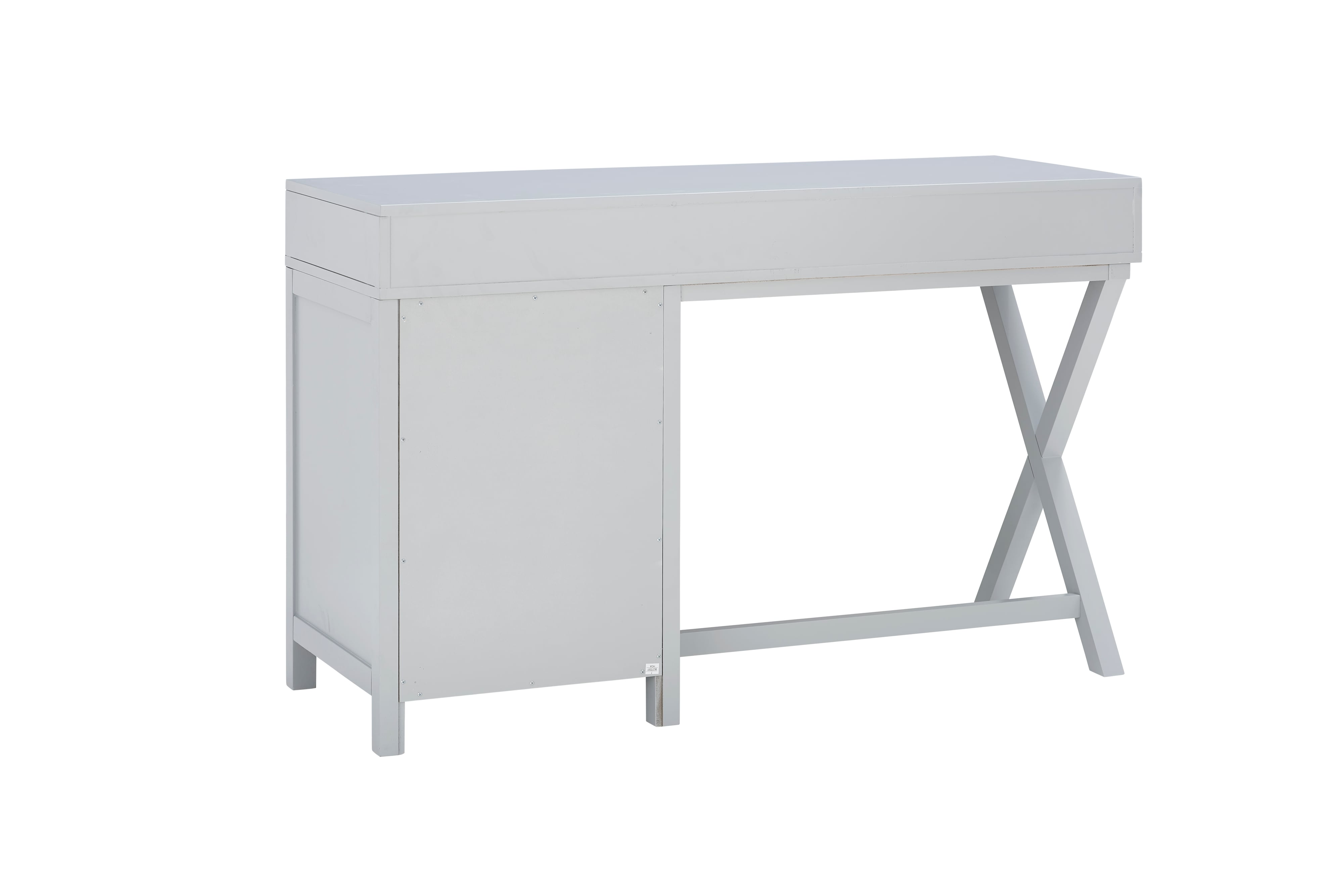 Gray 4-Drawer Side Storage Desk