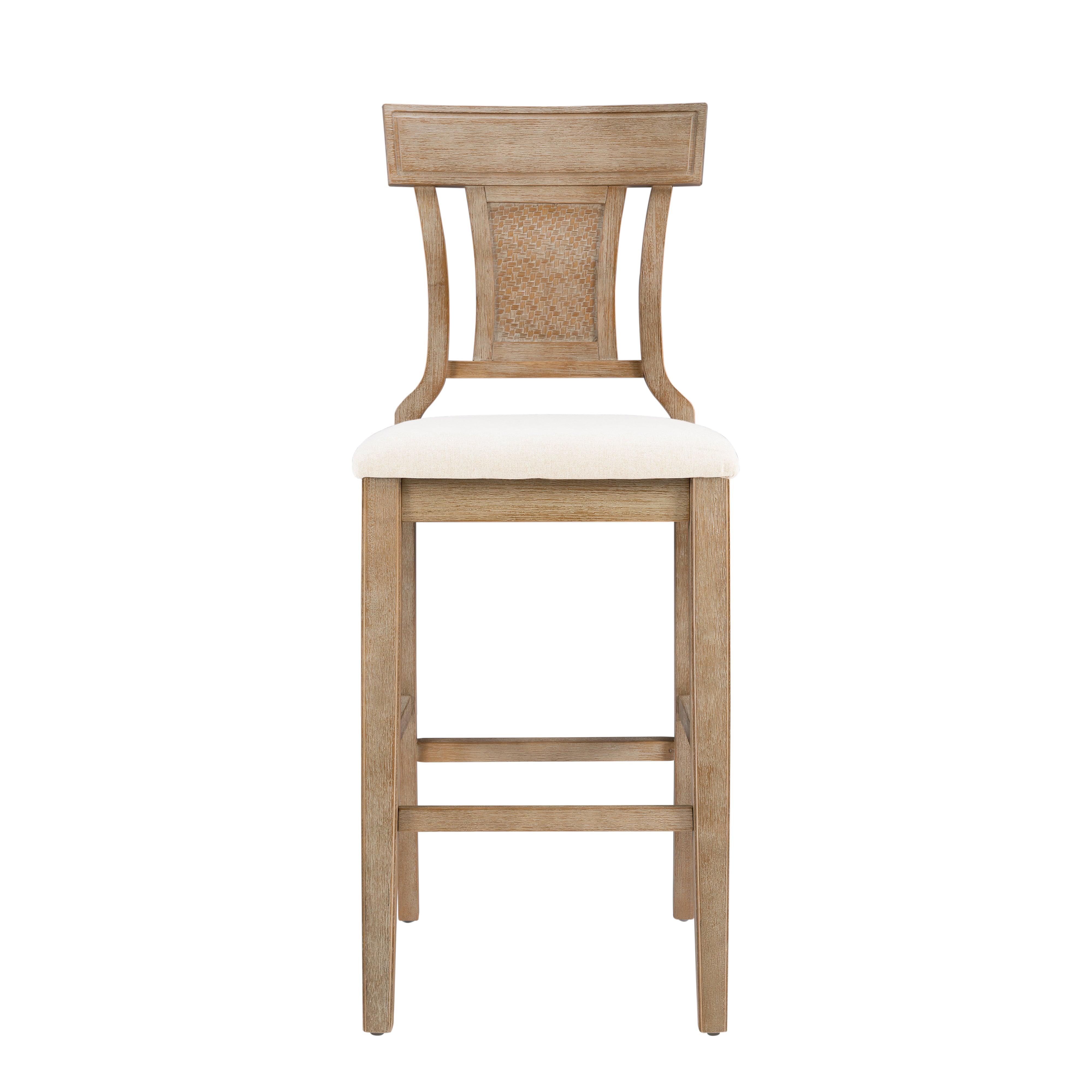 Gray Wash Upholstered Counter Stool