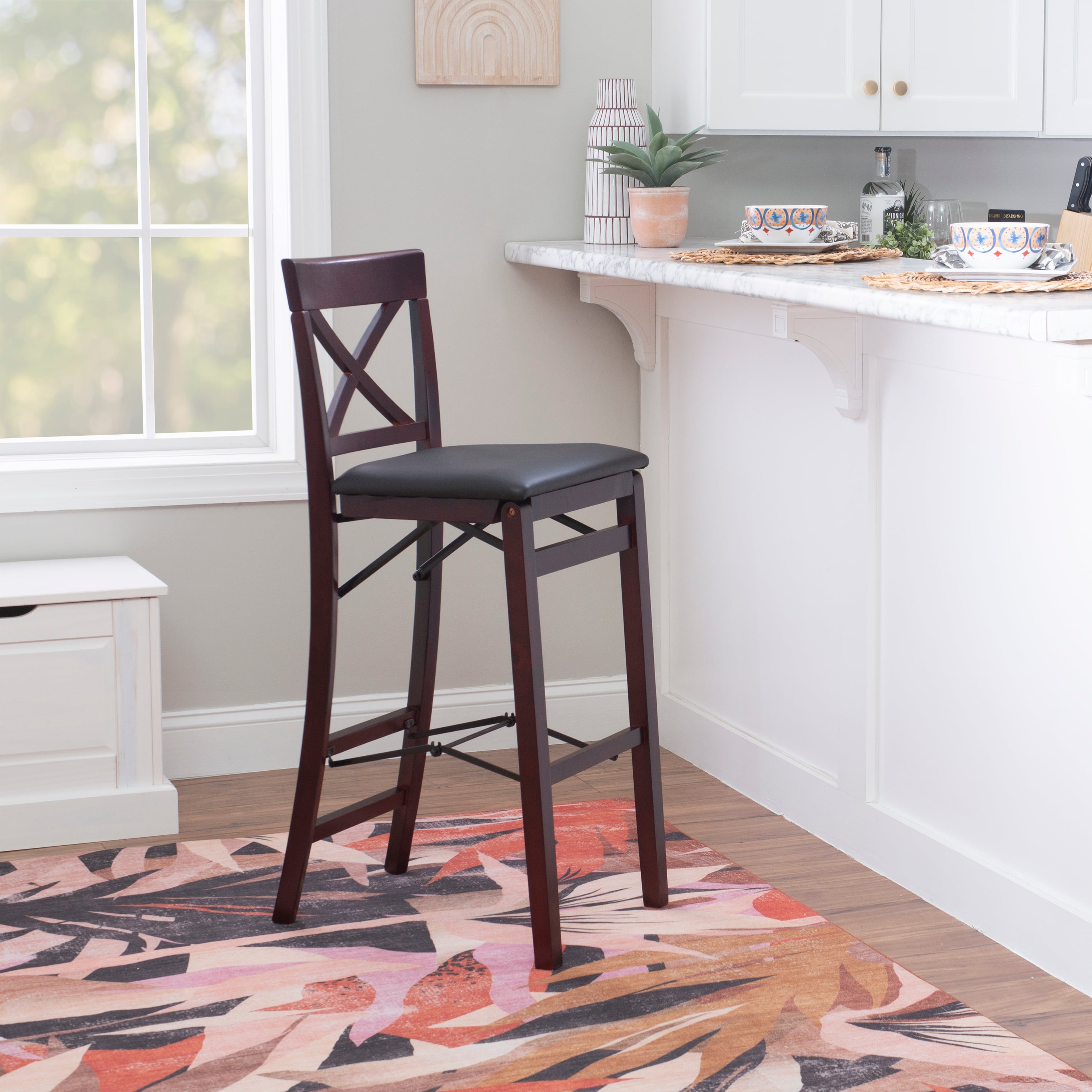 X-Back Folding Bar Stool