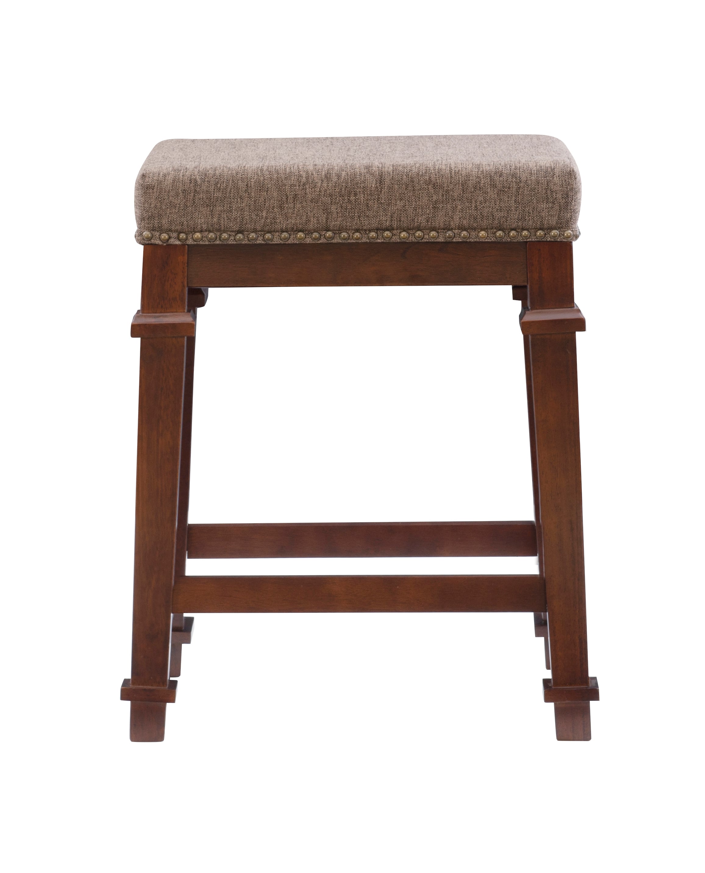 Backless Tweed Counter Stool
