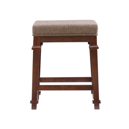 Backless Tweed Counter Stool