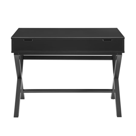 Black Lift-Top Writing Desk