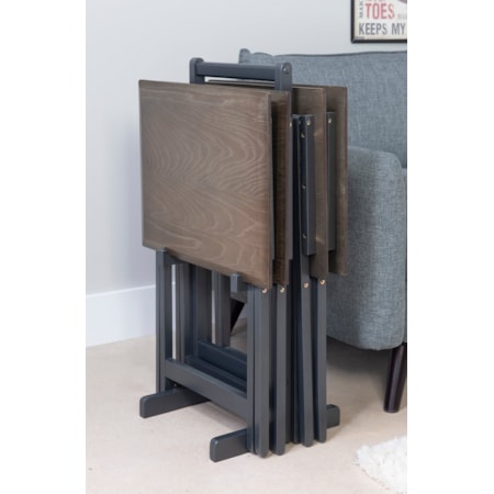 Marlowe Grey Tray Table Set