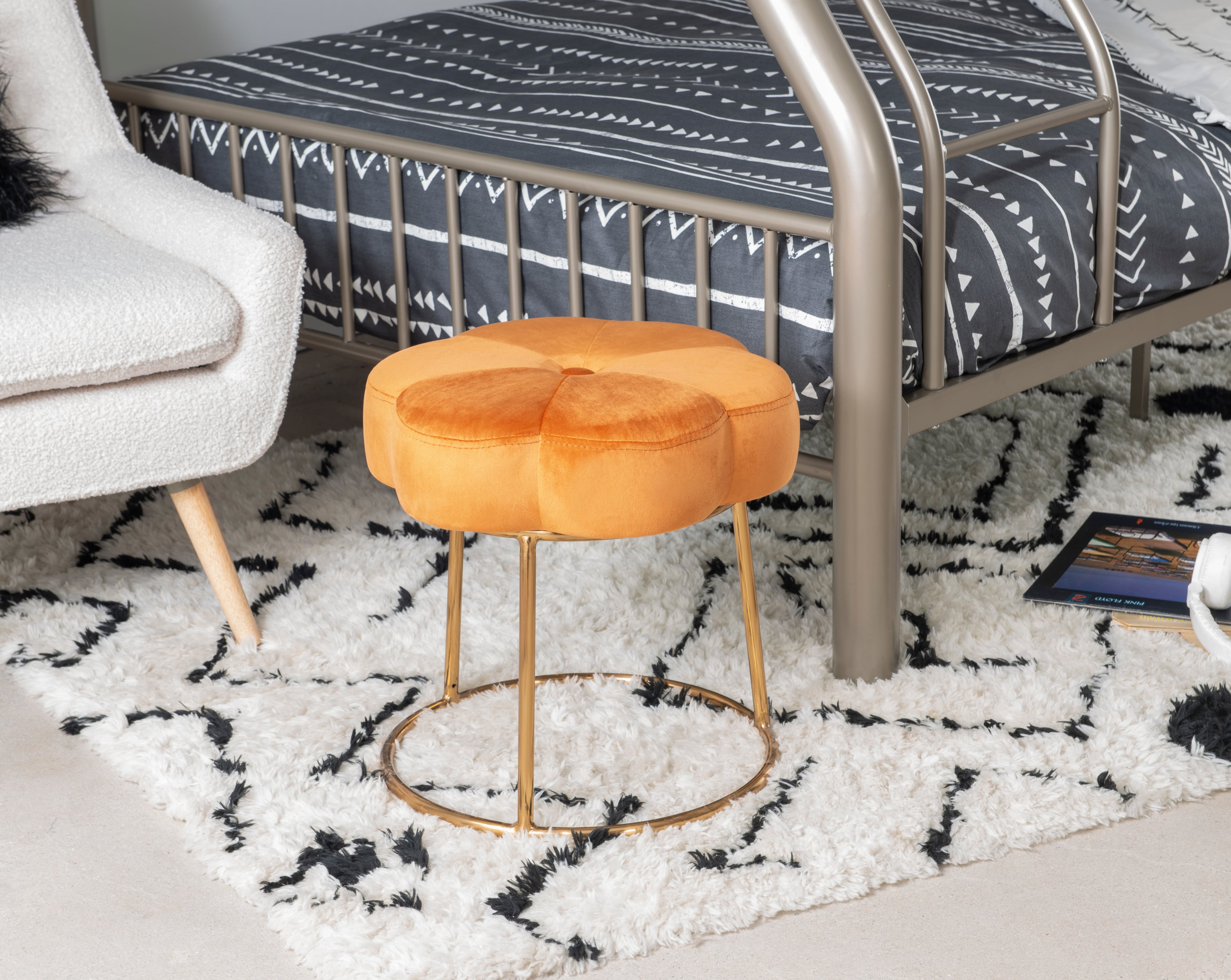 Linon Seraphina Accent Vanity Stool