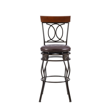 30&quot; O &amp; X Back Bar Stool