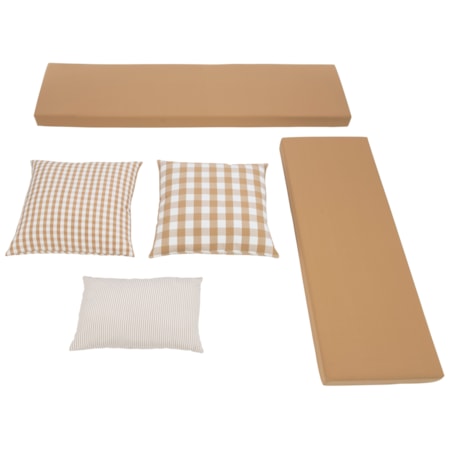 Norah Beige Nook Cushion Set 5 Pc