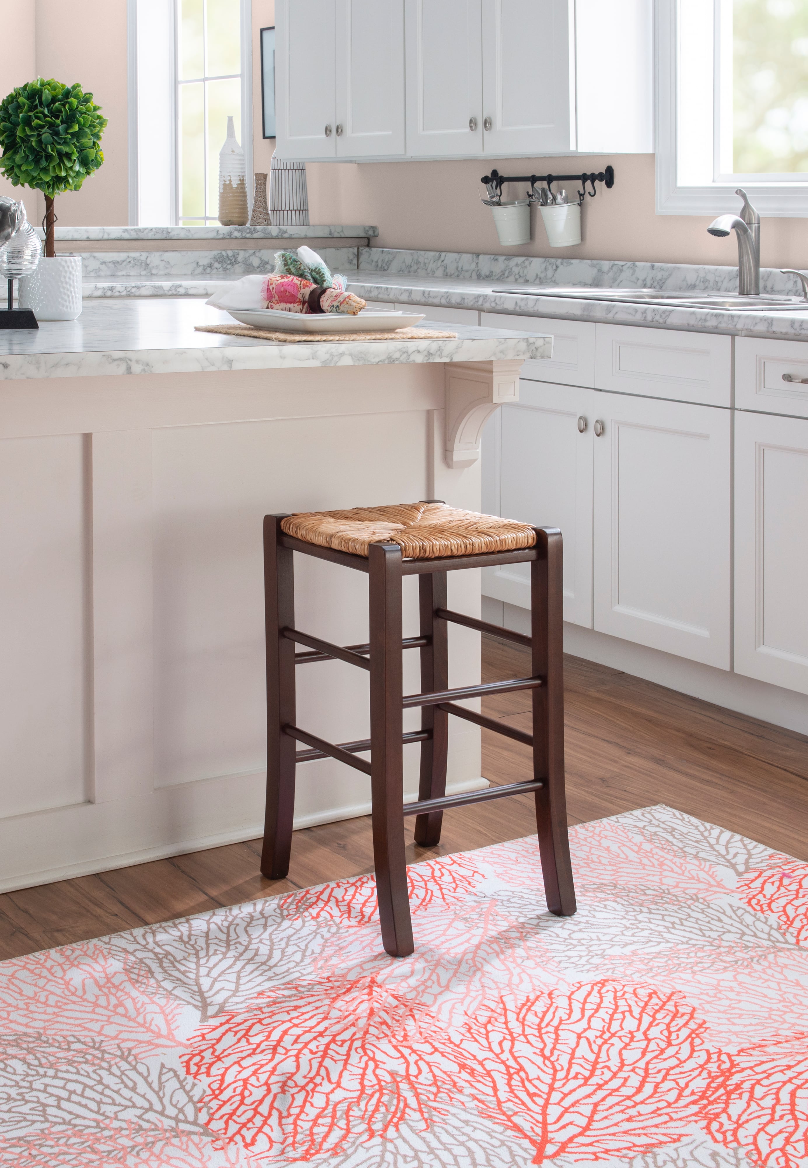 Venezia Backless Counter Stool Dk Wal