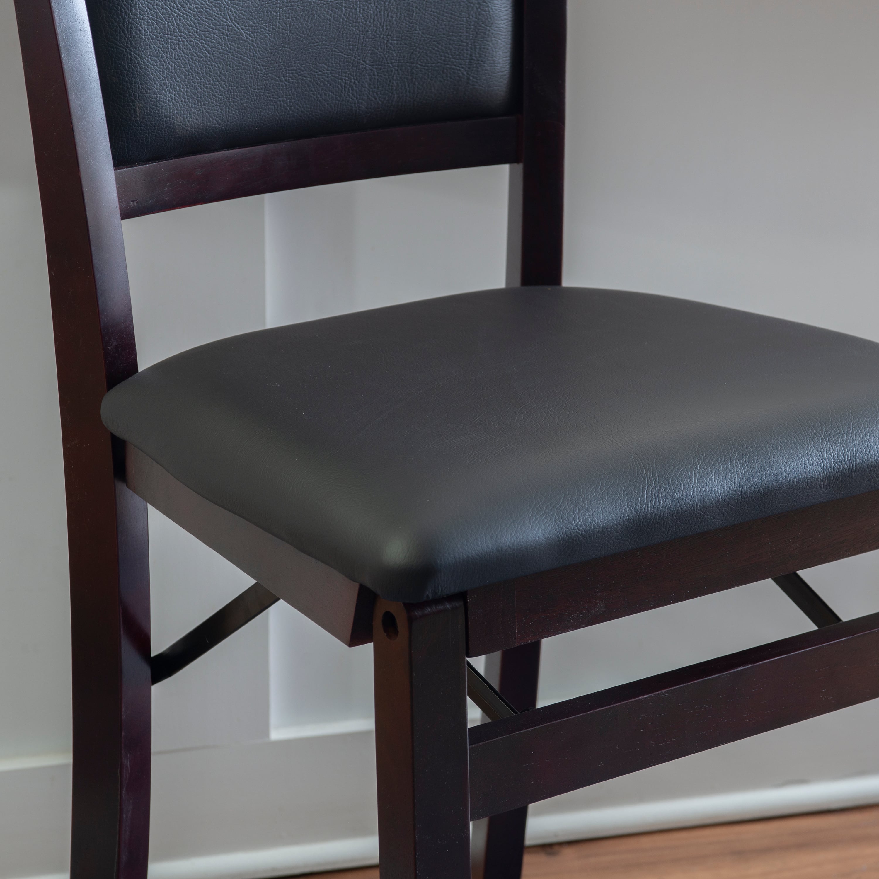 Linon Triena Pad-Back Folding Counter Stool