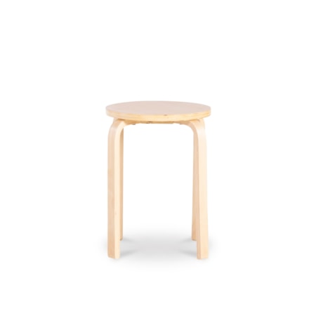 Natural 17-Inch Bentwood Stacking Stools