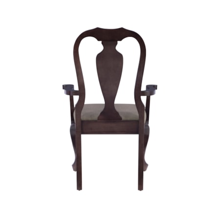 Arm Dining Chair with Upholstered Seat