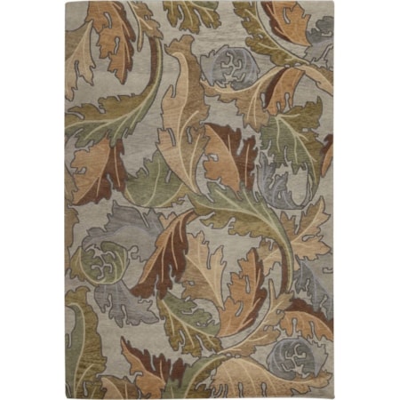 6' x 9' Curling Vine Rug