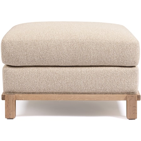 Surrey Hills Wood-Frame Ottoman