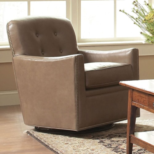 Blowing Rock Swivel Glider - Leather