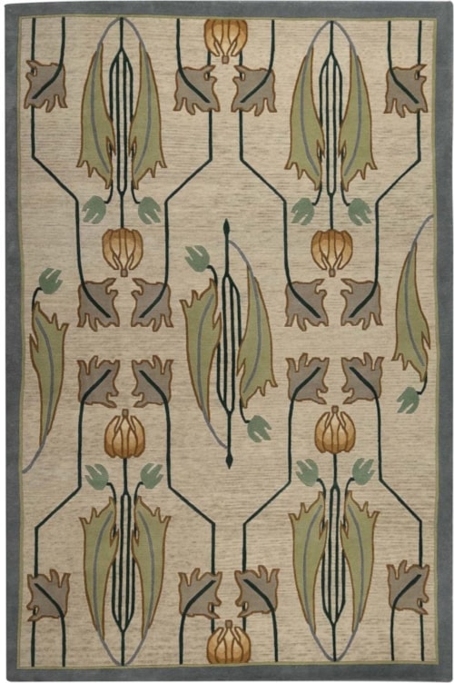 8'  x 10' Rennie Tulip Rug  - Ivory