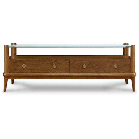 Martine Glass-Top Console Table