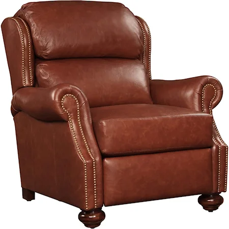 Traditional Recliner with Nailhead Trim