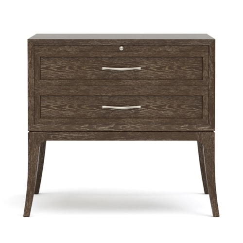 Maidstone 2-Drawer Nightstand with Pull-out Tray