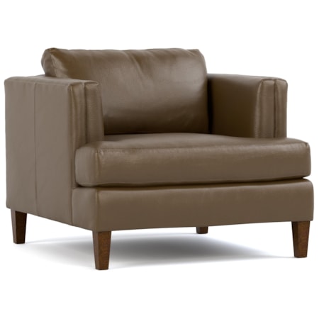 Surrey Hills Tuxedo-Arm Chair - Leather