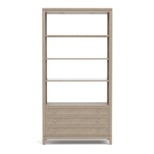Maidstone 3-Drawer Bookcase with Open Shelving