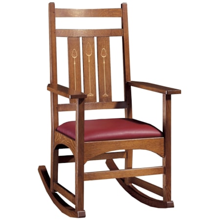 Harvey Ellis Rocker, with Inlay
