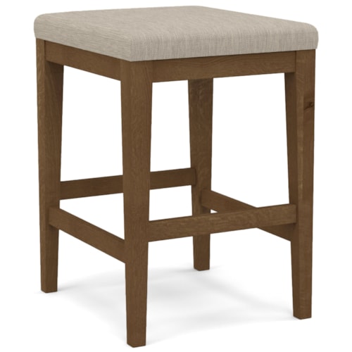 Rustic Oak Counter Stool