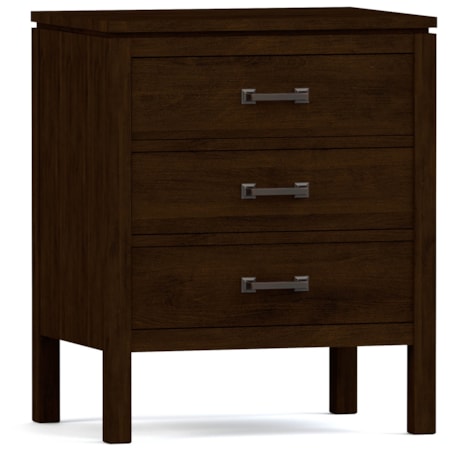 Dwyer Three-Drawer Nightstand