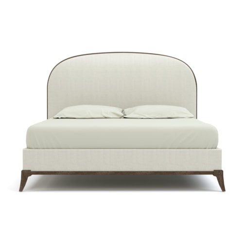 Maidstone Upholstered California King Bed with Curved Headboard