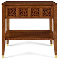 Surrey Hills Open Nightstand, Wood Top