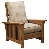 Mission Spindle Accent Chair with Loose Cushion