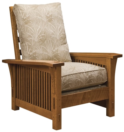 Mission Spindle Accent Chair with Loose Cushion