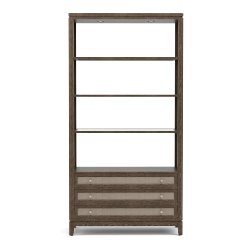 Maidstone 3-Drawer Bookcase with Open Shelving