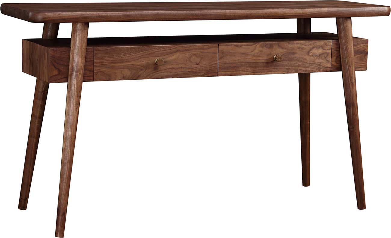 Mid-Century Modern 2-Drawer Console Table