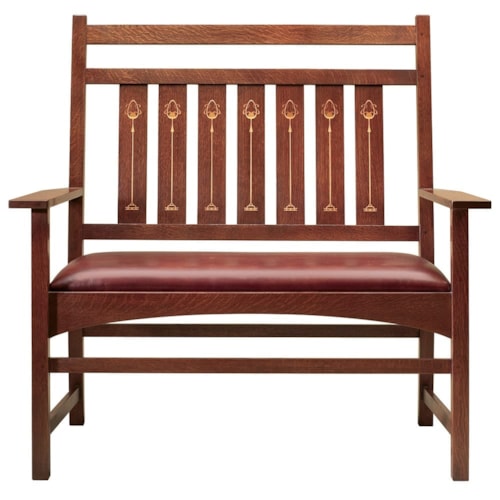 Harvey Ellis Settee, with Inlay
