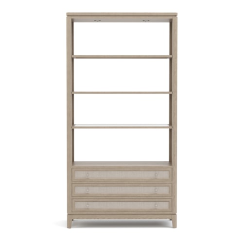 Maidstone 3-Drawer Bookcase with Open Shelving