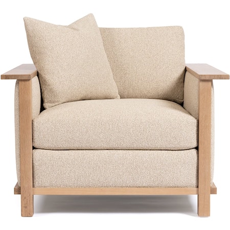 Surrey Hills Wood-Frame Lounge Chair