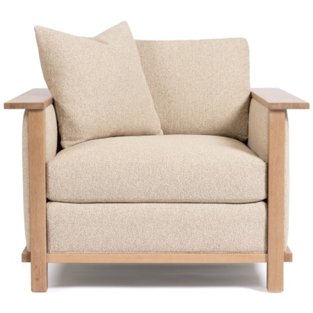 Surrey Hills Wood-Frame Lounge Chair
