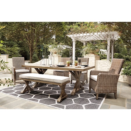 6-Piece Outdoor dining Set With Bench