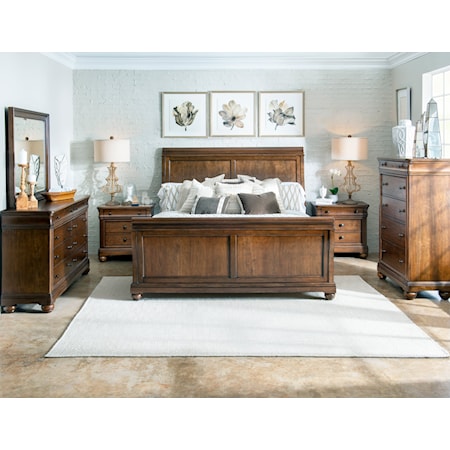 Queen Sleigh Bed Only
