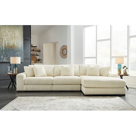 3-Piece Sectional with Chaise