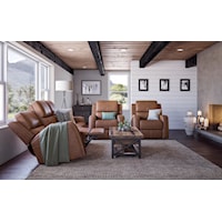 Power Reclining Sofa with Power Headrests & Lumbar