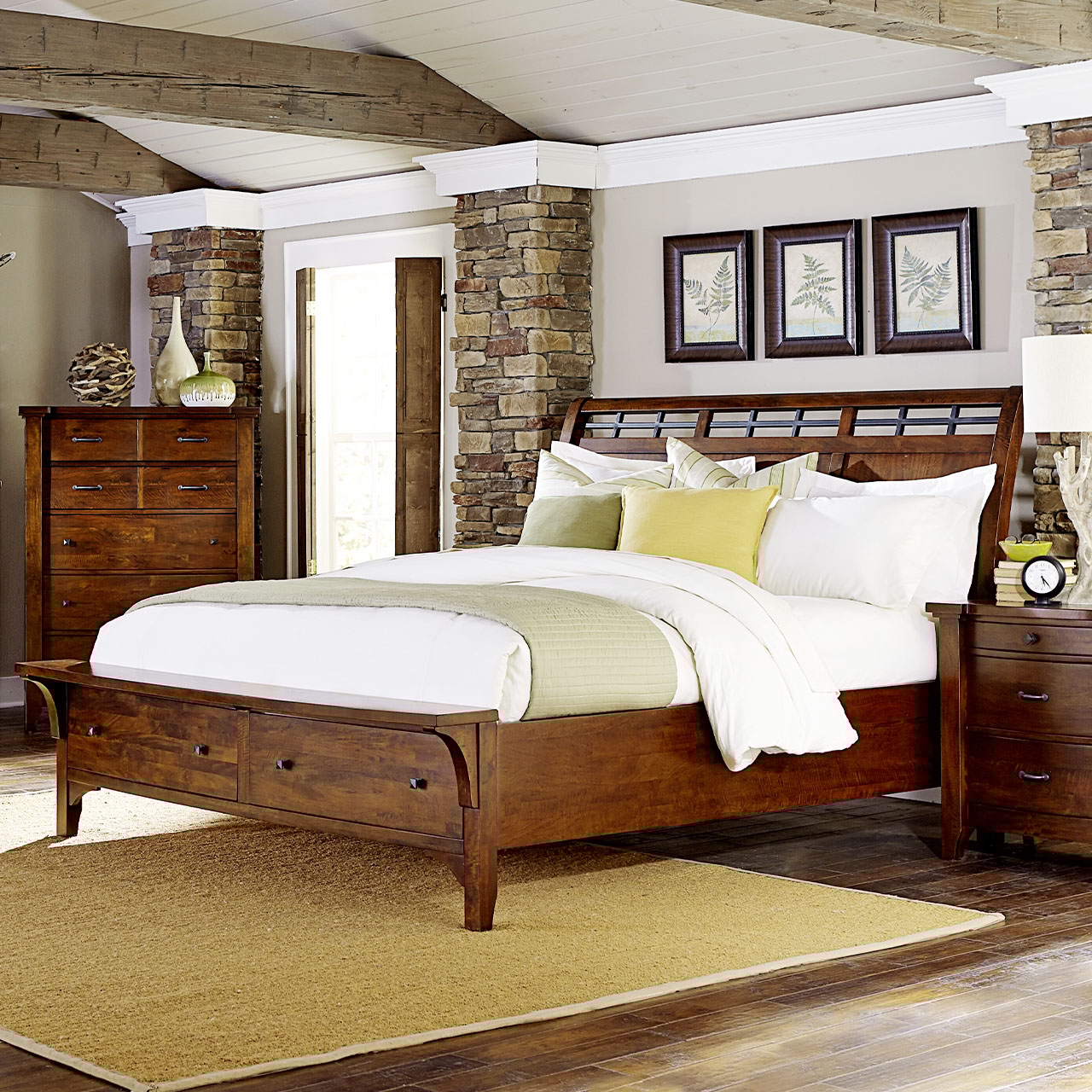 California King Storage Bed