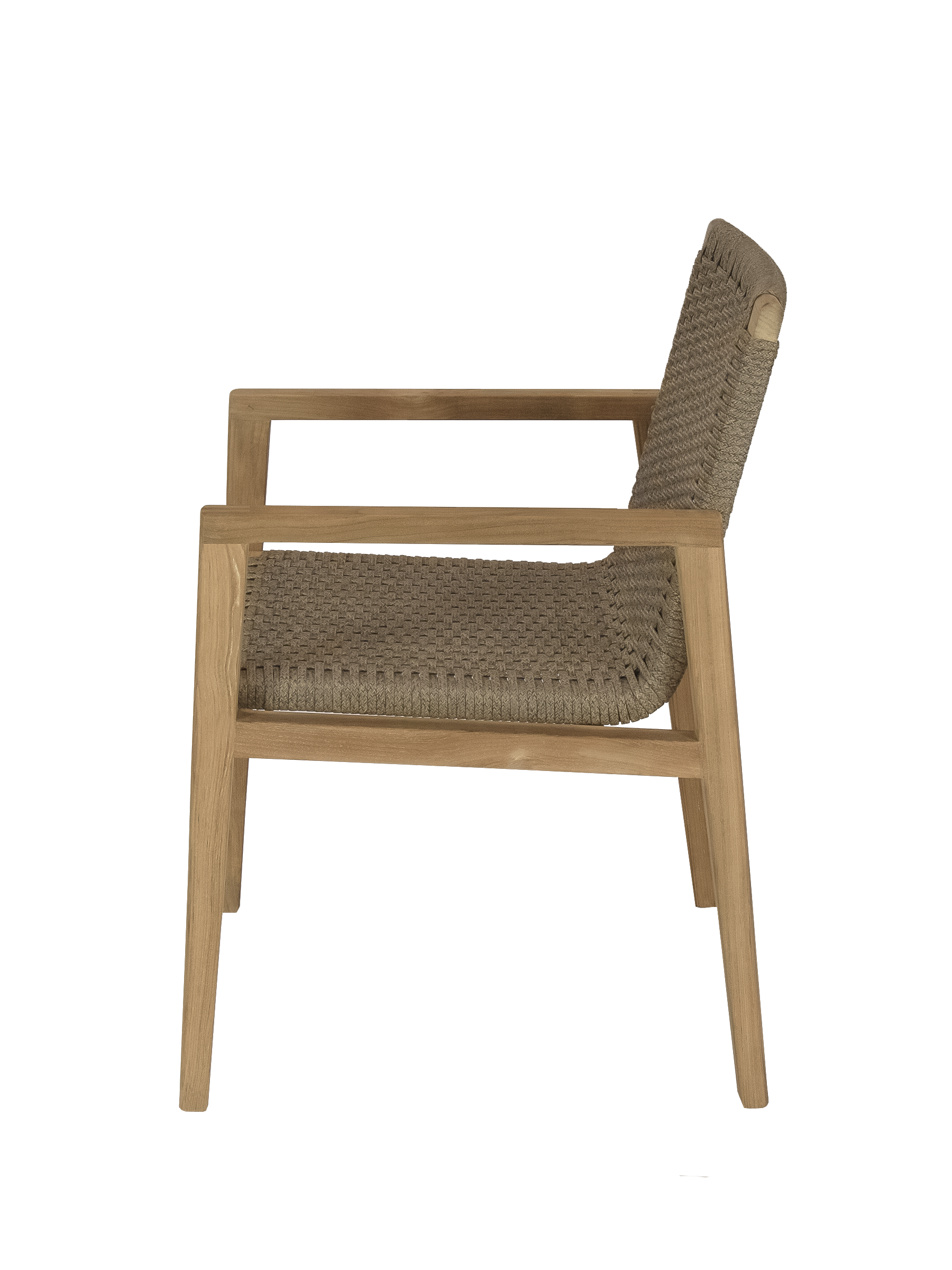 Royal Teak Collection Admiral Dining Chair in Brown Sand