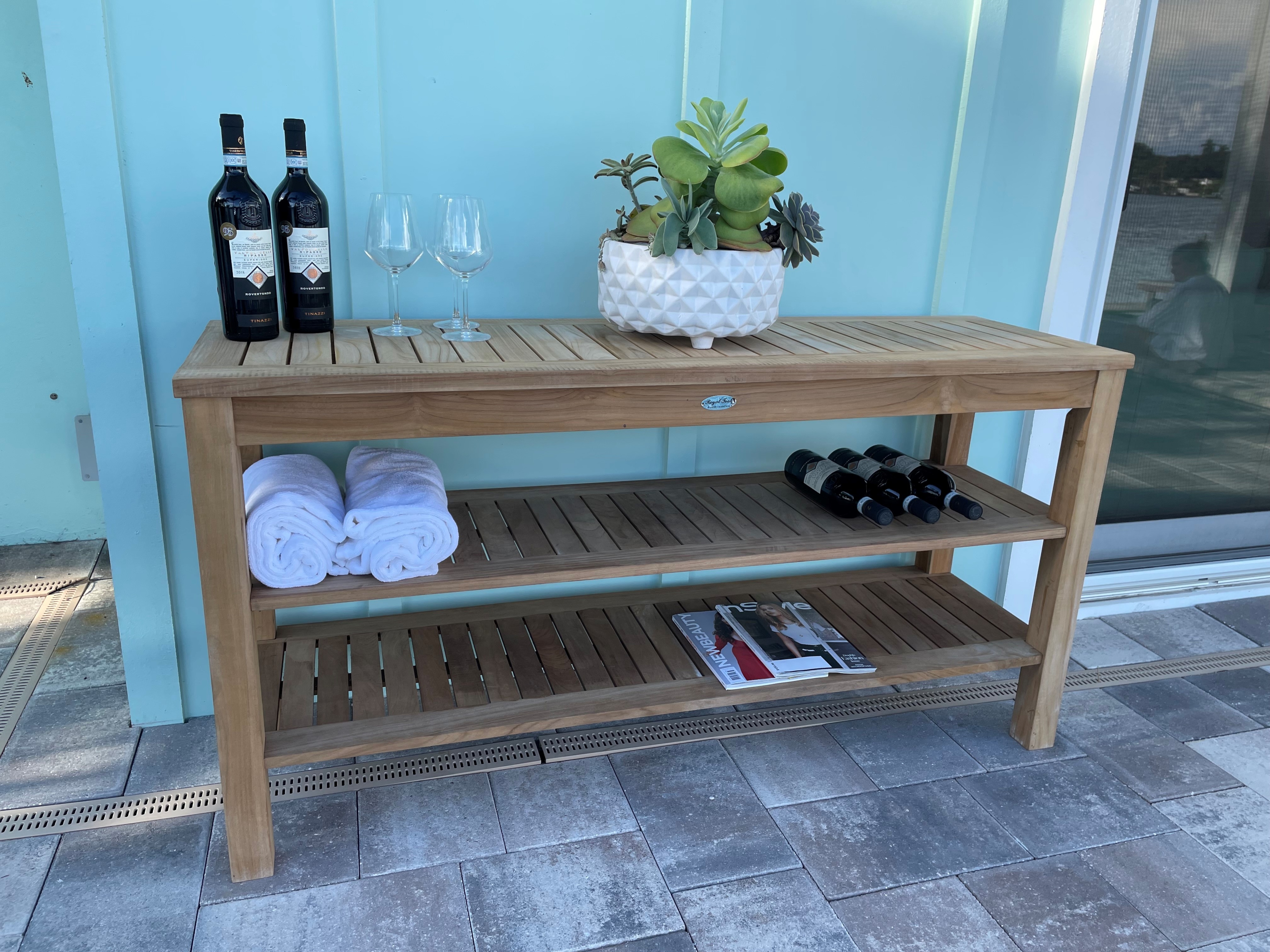 Console Table With Two Shelves