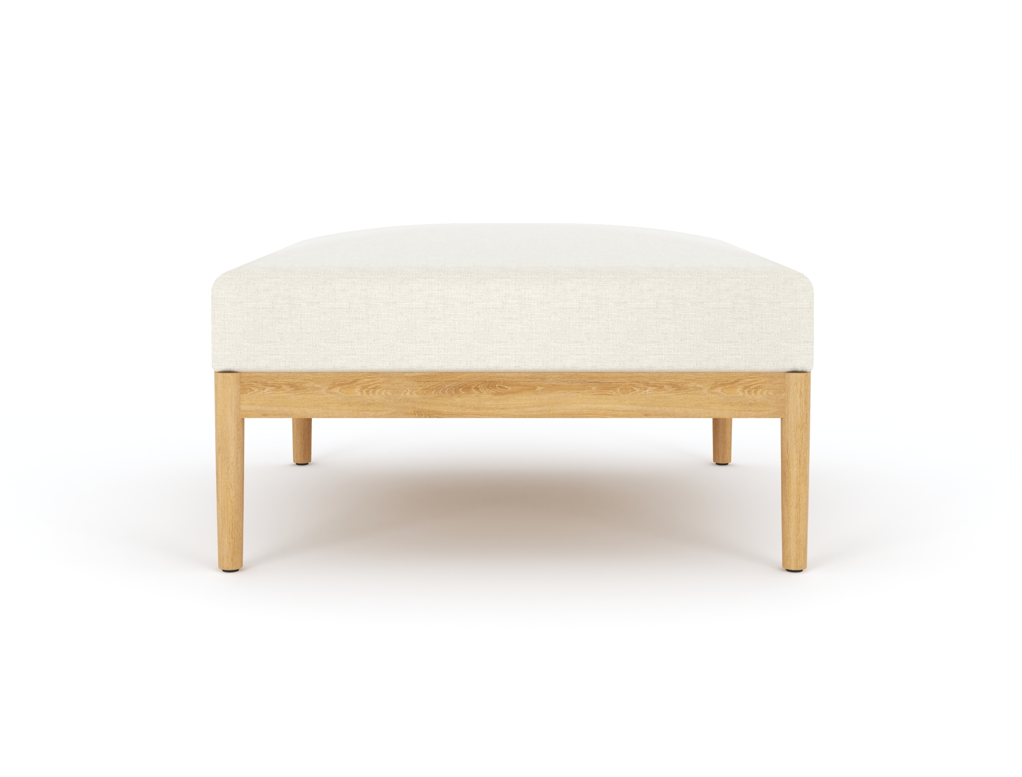 Royal Teak Collection San Lucas Cushioned Teak Ottoman