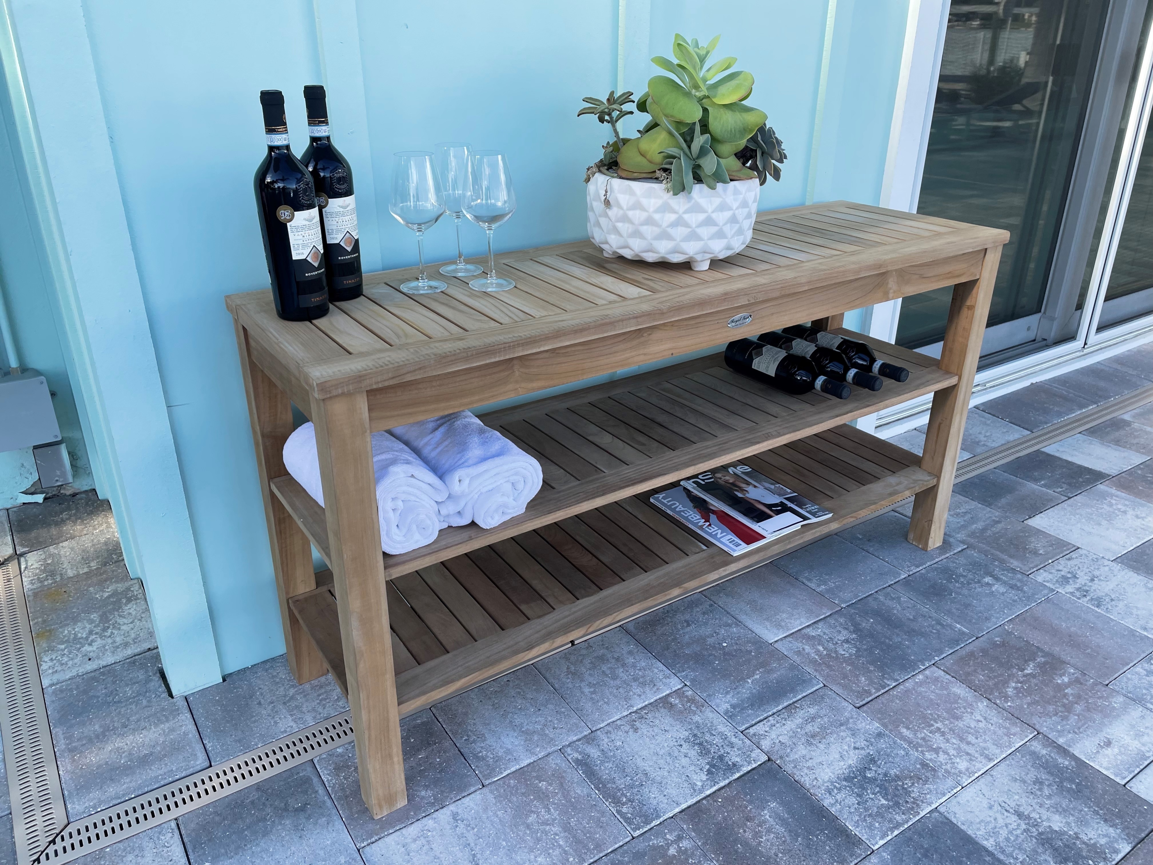 Console Table With Two Shelves