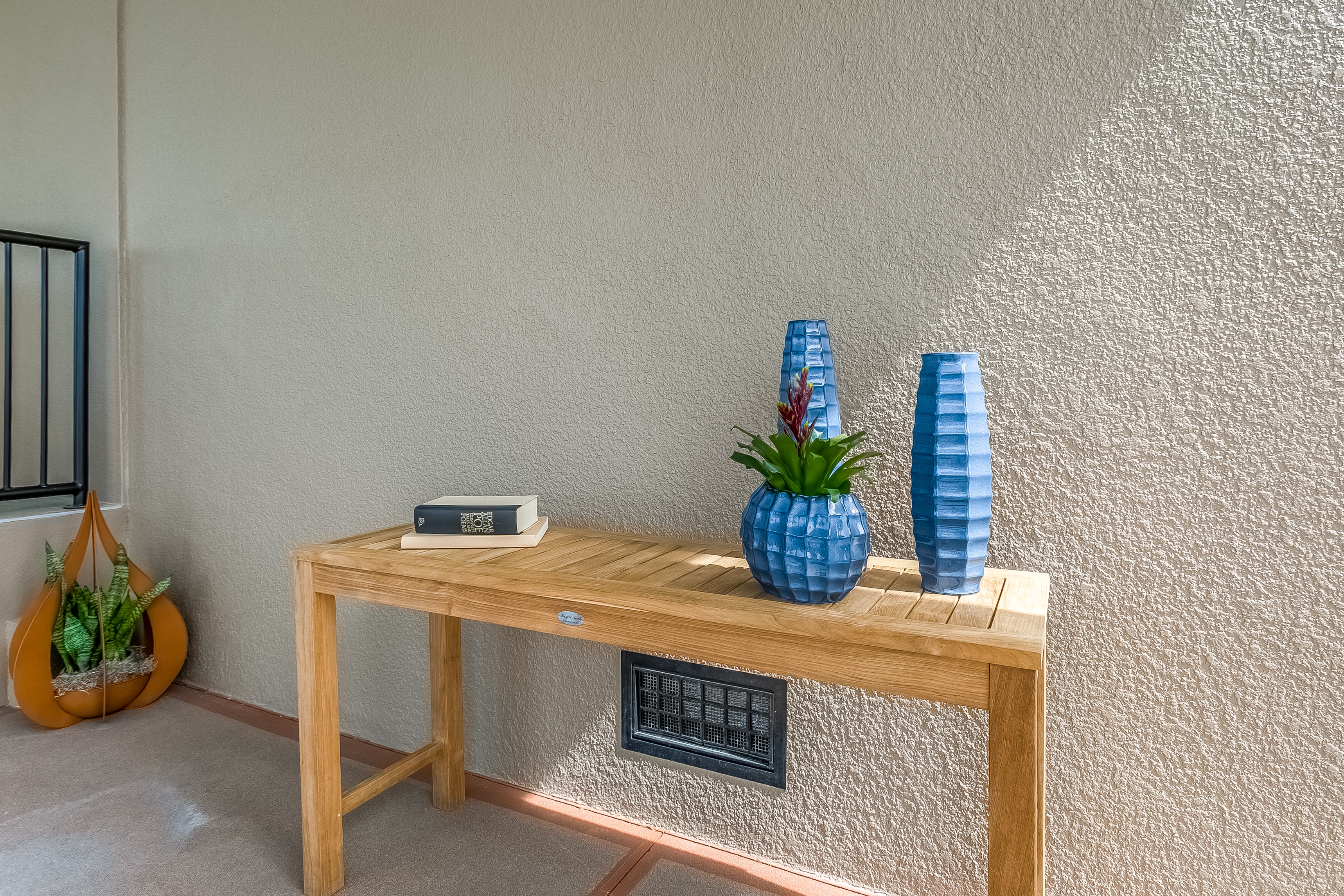 60" Solid Teak Console Table