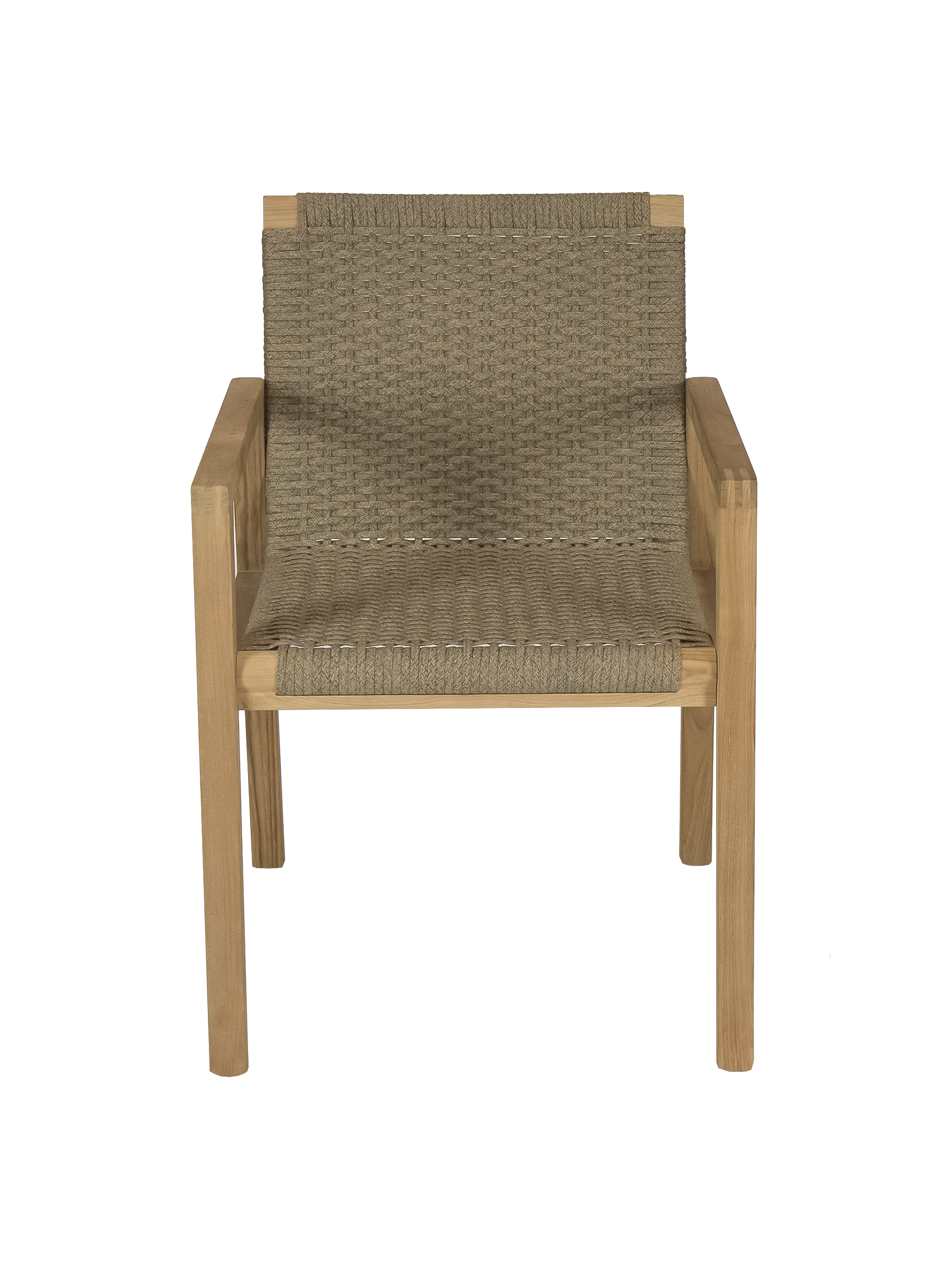 Royal Teak Collection Admiral Dining Chair in Brown Sand