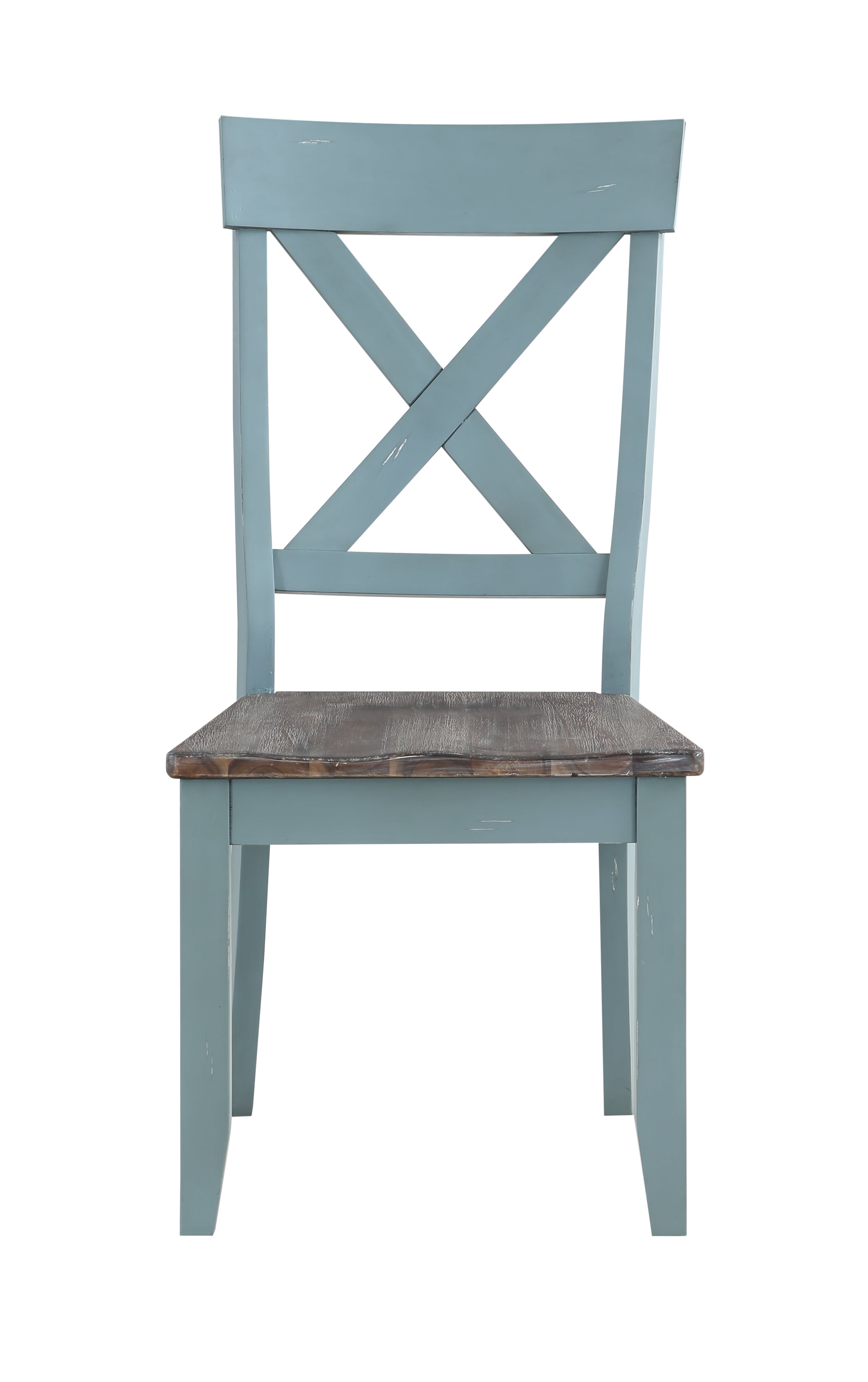 Coast2Coast Home Bar Harbor Dining Chair with Blue Crossback Design