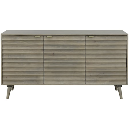 Transitional 3-Door Sideboard